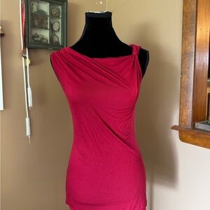 New York & Company Vibrant Red Modal Top